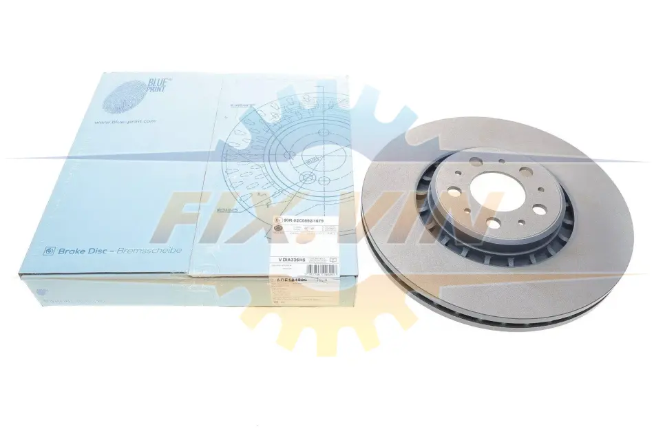 Диск гальмівний (передній) Volvo XC90 02-14 (335.8x30.1) BLUE PRINT ADF124336 (фото 1)