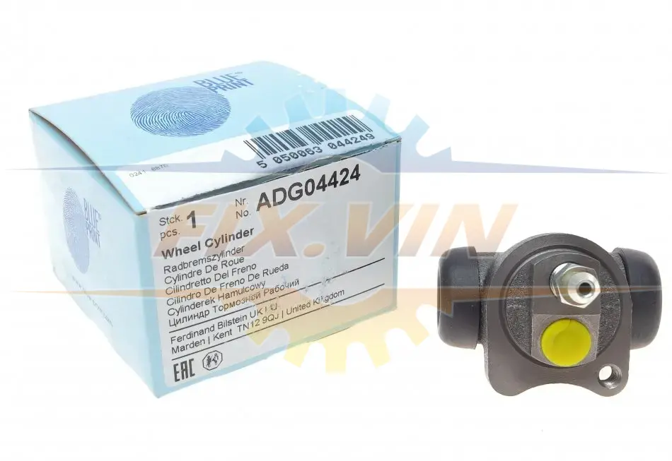 Циліндр гальмівний робочий BLUE PRINT ADG04424 (фото 1)