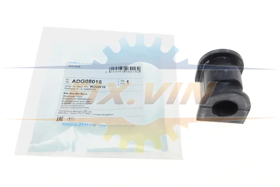 Подушка(втулка) стабілізатора BLUE PRINT ADG08016 (фото 1)