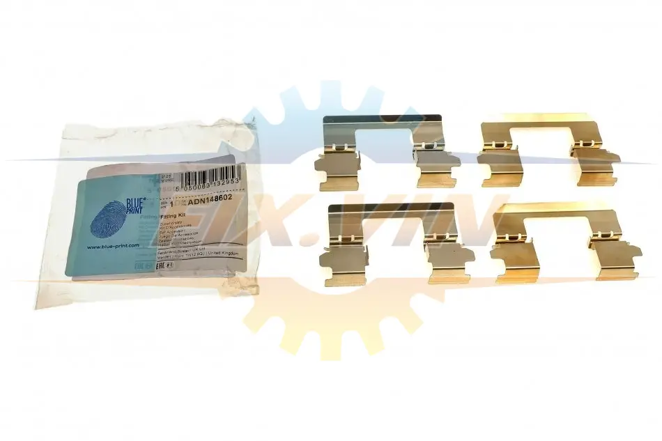 К-т встановлення колодок гальмівних BLUE PRINT ADN148602 (фото 1)
