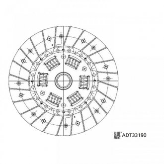 Диск зчеплення BLUE PRINT ADT33190