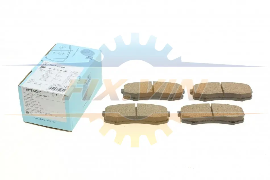 КОЛОДКИ ГАЛЬМ. BLUE PRINT ADT34280 (фото 1)