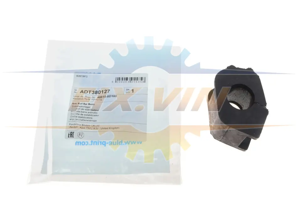 Подушка(втулка) стабілізатора BLUE PRINT ADT380127 (фото 1)