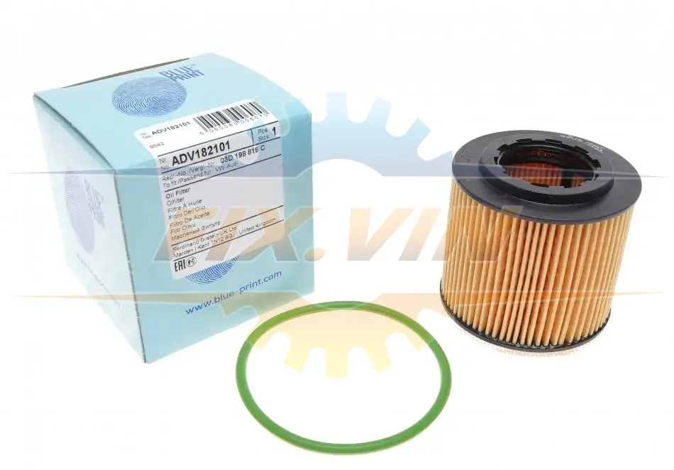 Фільтр масла з ущільнюючим кільцем BLUE PRINT ADV182101 (фото 1)