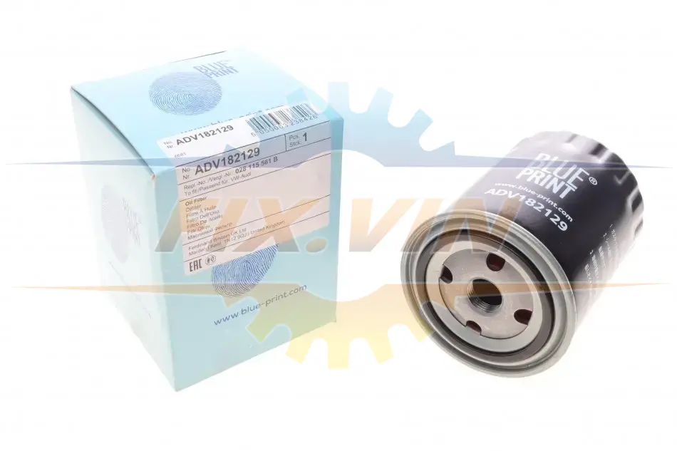 Фильтр масляный VW, Audi (пр-во Blue Print) BLUE PRINT ADV182129 (фото 1)
