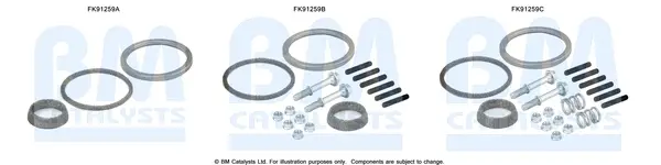 Монтажні елементи випускної системи BM CATALYSTS FK91259 (фото 1)