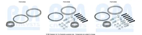 Монтажні елементи випускної системи BM CATALYSTS FK91259