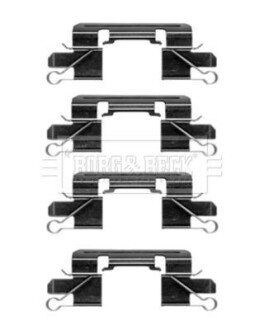 Ремкомплект гальмiвних колодок BORG & BECK BBK1397