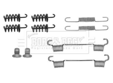 Ремкомплект гальмiвних колодок BORG & BECK BBK6284