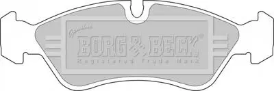 Комплект тормозных колодок, дисковый тормоз BORG & BECK BBP1423 (фото 1)