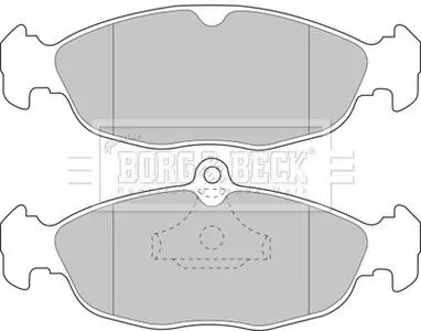 Комплект тормозных колодок, дисковый тормоз BORG & BECK BBP1424 (фото 1)