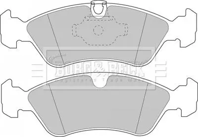 Комплект тормозных колодок, дисковый тормоз BORG & BECK BBP1474 (фото 1)