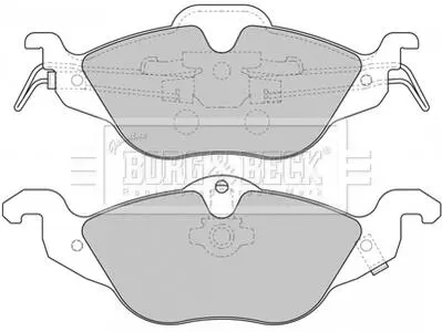 Комплект тормозных колодок, дисковый тормоз BORG & BECK BBP1563 (фото 1)