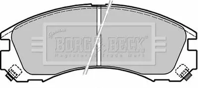 Комплект тормозных колодок, дисковый тормоз BORG & BECK BBP1565 (фото 1)