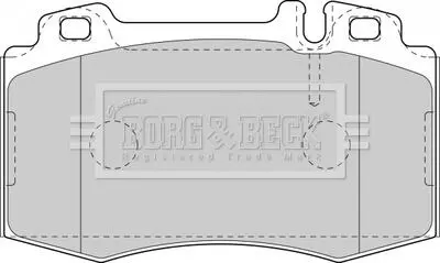 Комплект тормозных колодок, дисковый тормоз BORG & BECK BBP1756 (фото 1)