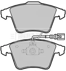 Комплект тормозных колодок, дисковый тормоз BORG & BECK BBP2144 (фото 1)
