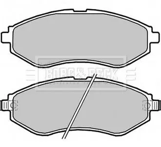 Комплект тормозных колодок, дисковый тормоз BORG & BECK BBP2324 (фото 1)