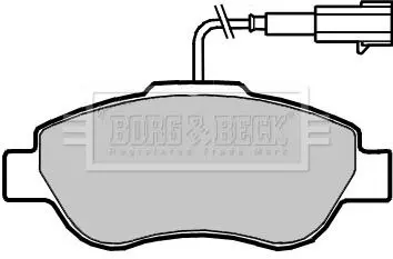 Комплект тормозных колодок, дисковый тормоз BORG & BECK BBP2416 (фото 1)