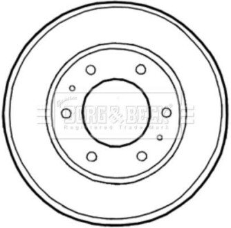 Гальмiвнi барабани BORG & BECK BBR7226