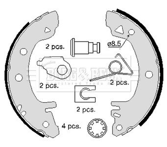 Гальмiвнi колодки барабаннi BORG & BECK BBS6097