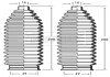Пильник рульового керування 2шт. к-т з хомутами BORG & BECK BSG3242 (фото 1)