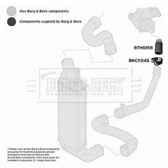 Патрубок BORG & BECK BTH1058