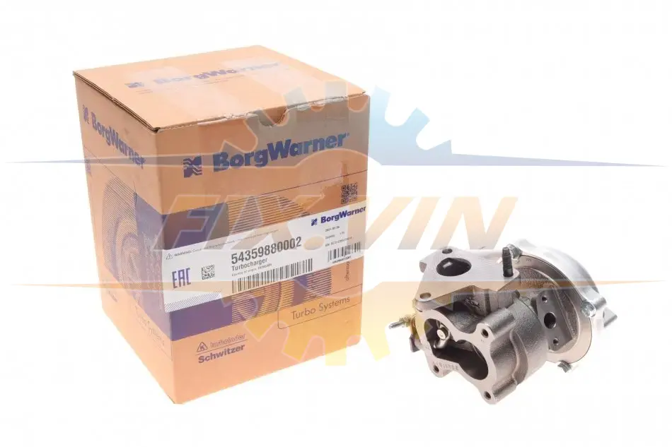 Турбіна Renault Kangoo 1.5DCI 02-09 (60kw) BORGWARNER BorgWarner 5435 988 0002 (фото 1)