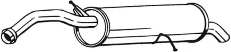 Глушник задня частина CITROEN C4 (08-11), PEUGEOT 308 (07-14) BOSAL 135-093