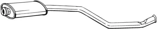 Глушник, алюм. сталь, середня частина CITROEN XSARA 00-02 (279-095) BOSAL 279095 (фото 1)