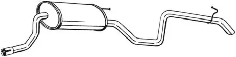 Глушитель задняя часть KIA CEED 06-09  BOSAL 280-277