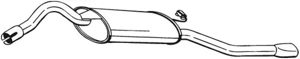 Глушник задня частина SKODA Cube (97-98), SKODA FELICIA (95-01) BOSAL 281-097 (фото 1)