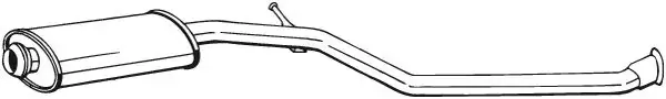 Глушник середня частина CITROEN Berlingo (99-05), PEUGEOT PARTNER (99-08) BOSAL 282-335 (фото 1)