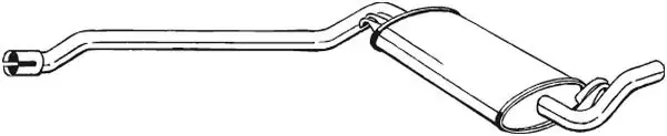 Глушник середня частина AUDI CABRIO 93-98 (283-015) BOSAL 283015 (фото 1)