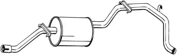 Глушник задній VW Caddy 82-92 BOSAL 285-413 (фото 1)
