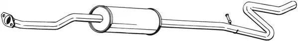 Глушник середня частина CITROEN C3 (02-11) (287-089) BOSAL 287089 (фото 1)