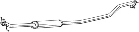 Глушник, алюм. сталь, середн. частина SUZUKI SWIFT 1.2 10/10- BOSAL 287-471