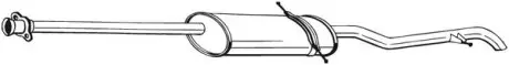 Глушник, алюм. сталь, задн. частина MERCEDES A140L 1.4, 1.6, 1.9 (02/01-10/04) LWB BOSAL 289-031