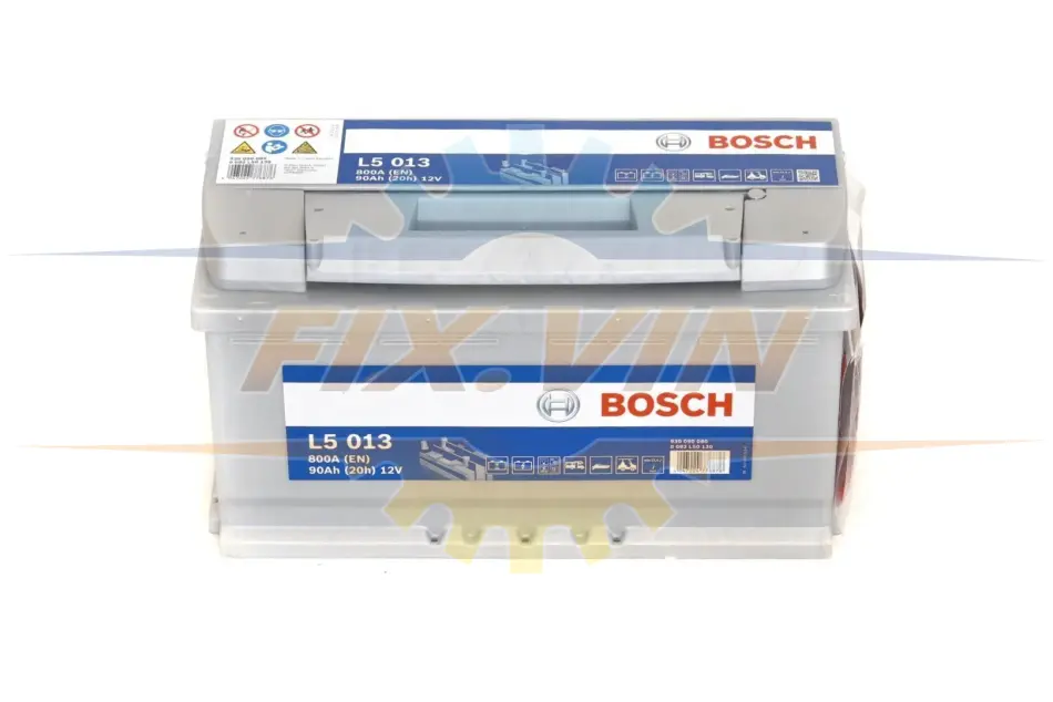 Акумулятор Bosch 12В/90Аг/800А/23,73кг BOSCH 0 092 L50 130 (фото 1)