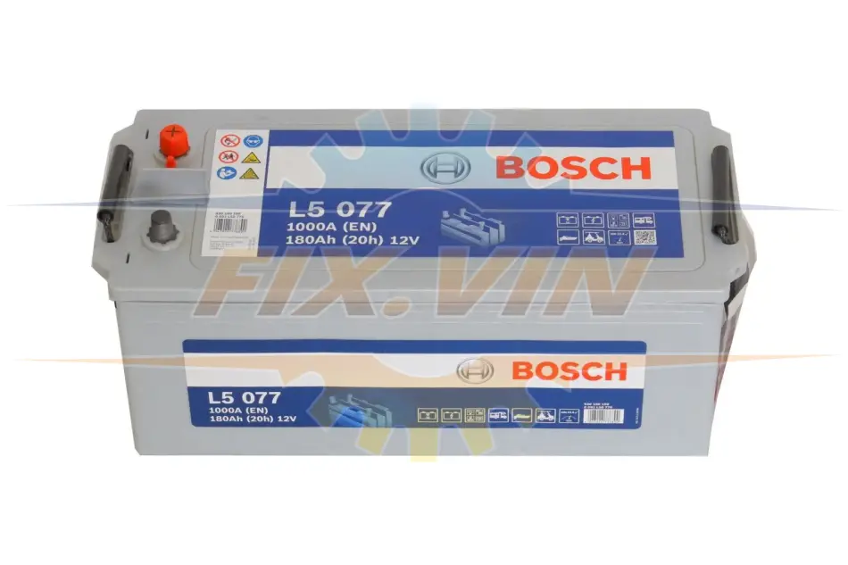 Акумулятор Bosch 12В/180Аг/1000А/45,09кг BOSCH 0 092 L50 770 (фото 1)
