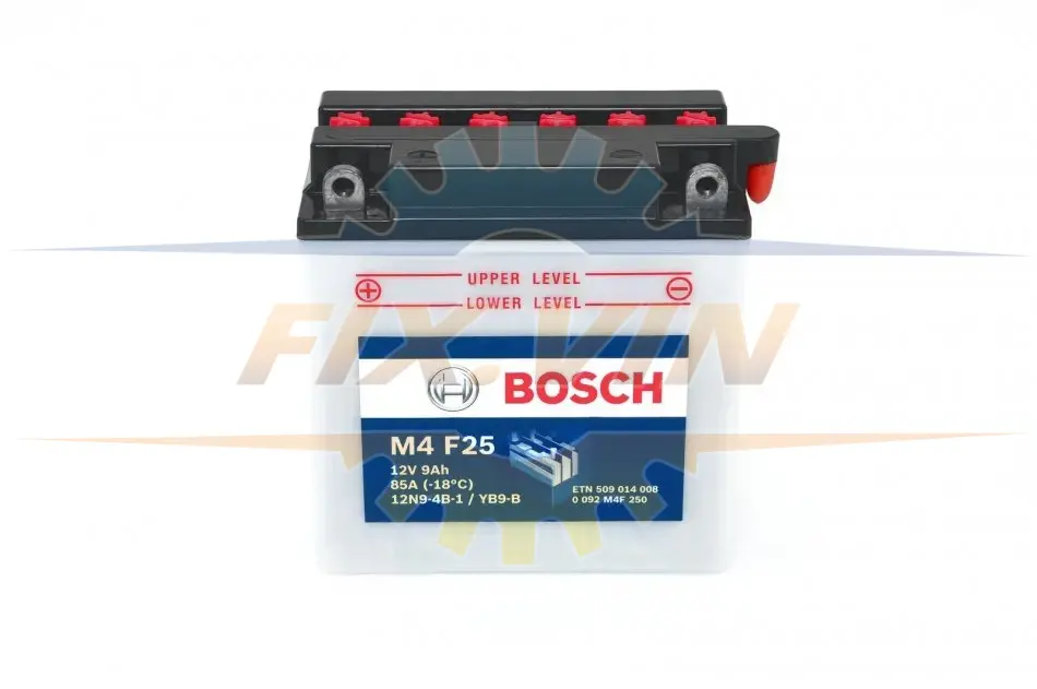Мотоциклетна АКБ 12V 9 А*ч 85А - заміна на 0986FA1030 BOSCH 0 092 M4F 250 (фото 1)