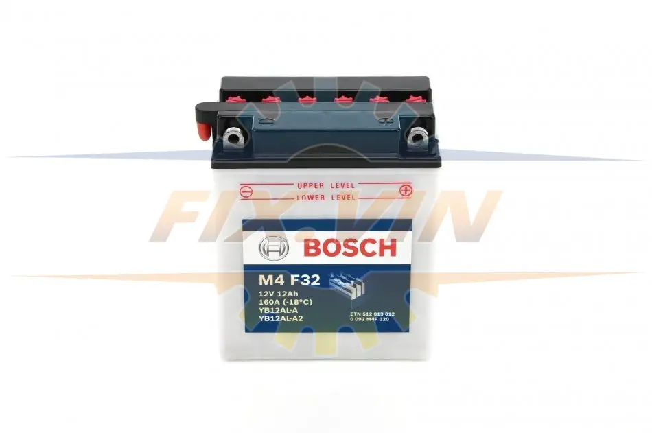 Мотоциклетна АКБ 12V 12 А*ч 160А - заміна на 0986FA1120 BOSCH 0092M4F320 (фото 1)