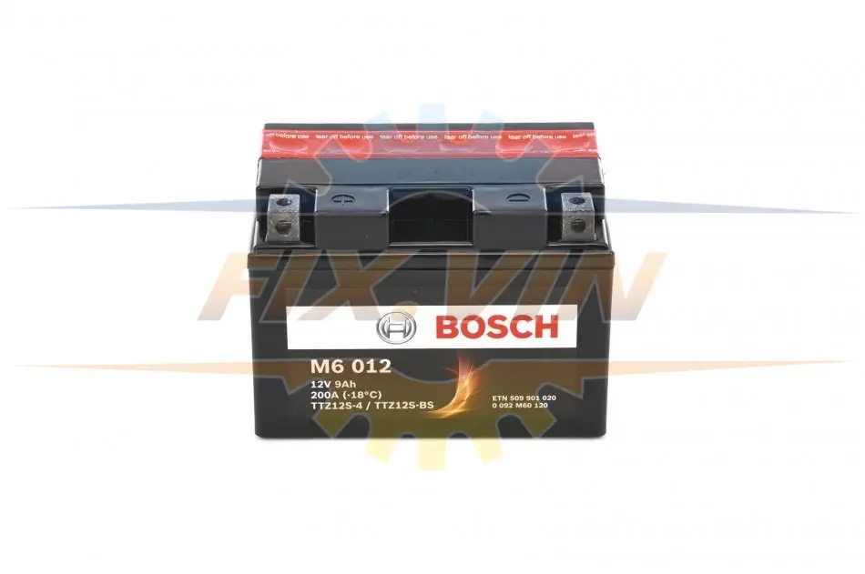 Акумулятор сухозаряджений AGM 9Ah 200А BOSCH 0092M60120 (фото 1)