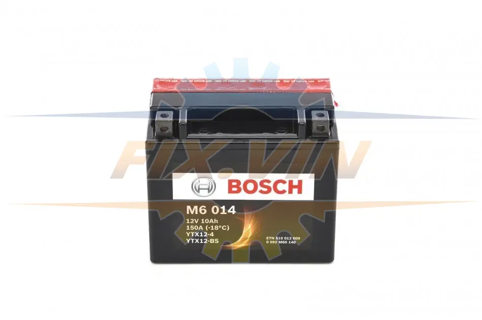 Мотоциклетна АКБ AGM 12V 10 А*ч 150А - заміна на 0986FA1040 BOSCH 0 092 M60 140 (фото 1)