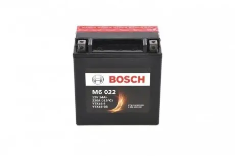 Акумулятор сухозаряджений AGM 14Ah 210А BOSCH 0 092 M60 220 (фото 1)