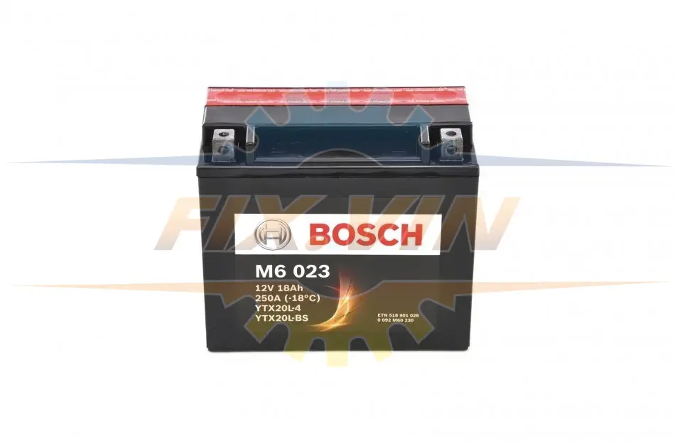 Мотоциклетна АКБ AGM 12V 18 А*ч 250А - заміна на 0986FA1071 BOSCH 0 092 M60 230 (фото 1)