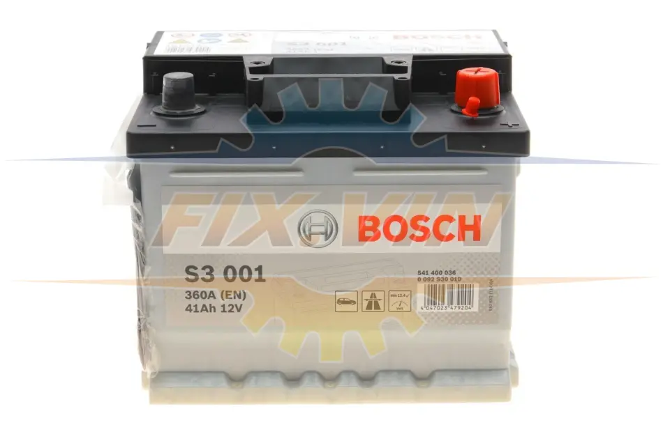 Акумулятор Bosch 12В/41Аг/360А/10,76кг BOSCH 0 092 S30 010 (фото 1)