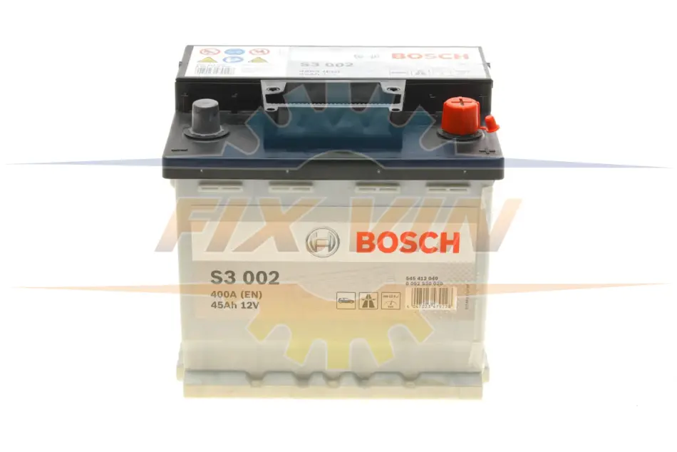 Акумулятор Bosch 12В/45Аг/400А/11,57кг BOSCH 0 092 S30 020 (фото 1)