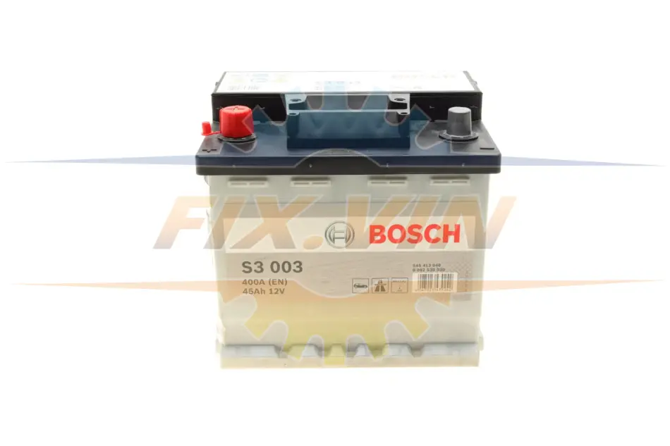Акумулятор Bosch 12В/45Аг/400А/11,57кг BOSCH 0 092 S30 030 (фото 1)