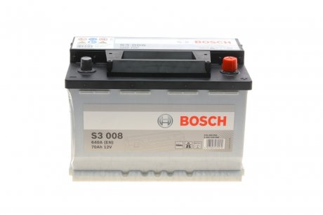 Акумулятор 12В/70Аг/640А/16,449кг BOSCH 0 092 S30 080