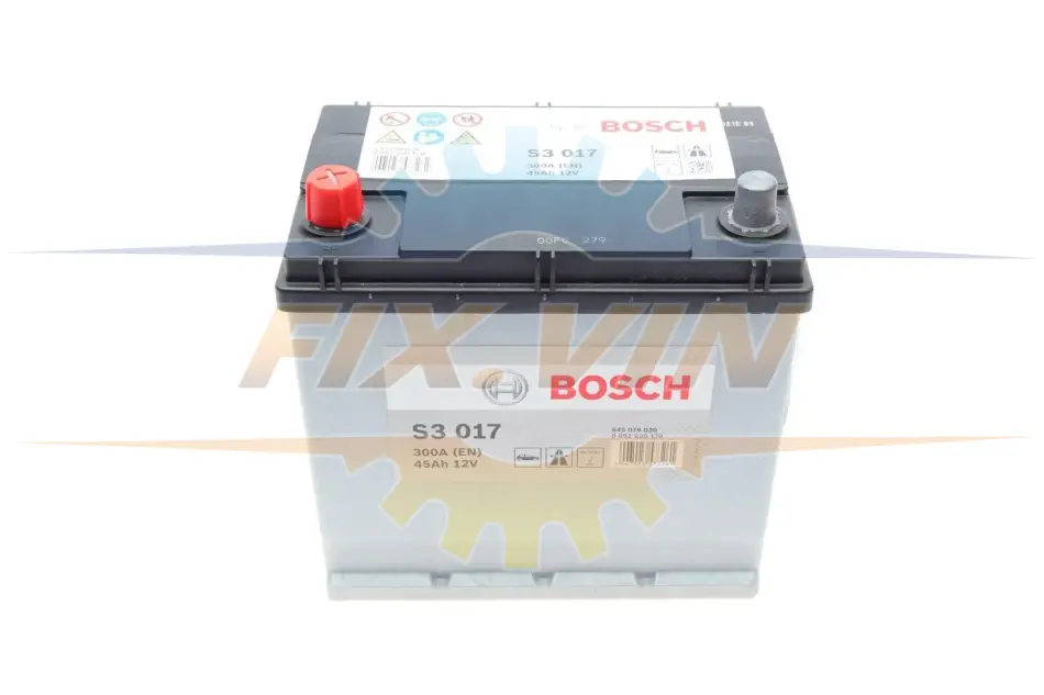 Акумулятор Bosch 12В/45Аг/300А/10,78кг BOSCH 0 092 S30 170 (фото 1)